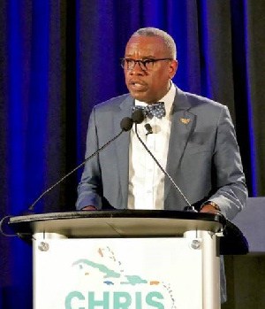 Governor Albert Bryan Jr. addresses CHRIS delegates in Miami on Investor Excitement for USVI Tourism