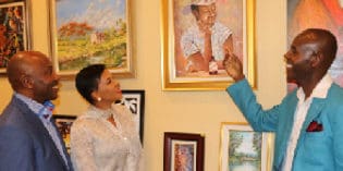 Jamaican Artists, Paul Campbell and Courtney Morgan stage Art Exhibition at the Jamaican Embassy in DC