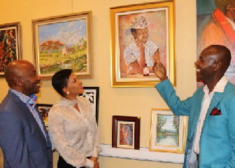Jamaican Artists, Paul Campbell and Courtney Morgan stage Art Exhibition at the Jamaican Embassy in DC