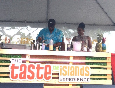 Bahamian Mixologist Marv Cunningham at Taste the Islands Experience in Ft. Lauderdale