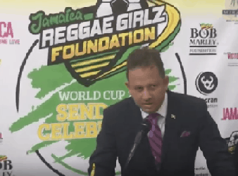 Consul General Oliver Mair Welcomes Reggae Girlz