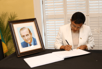 Condolence Book Opened in DC for Former PM of Jamaica, Hon. Edward Seaga