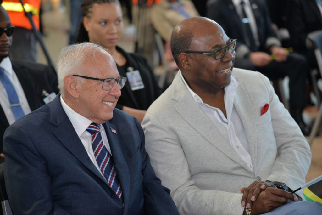 United States Ambassador to Jamaica, Donald Tapia and Tourism Minister Edmund Bartlett New Nonstop JFK/Mobay Flight to Further Boost Tourist Arrivals
