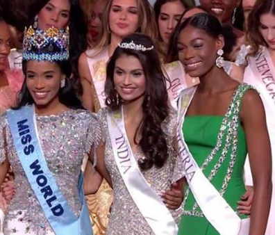 Miss World Finalists to be invited to Visit Jamaica Miss World Toni-Ann Singh, Miss India, Suman Rao, Miss Nigeria, Nyekachi Douglas 