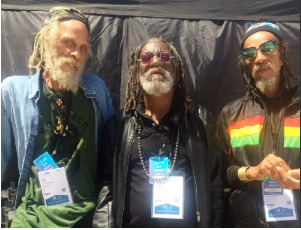 Cedric Myton, Winston McAnuff and Kiddus I at the premiere of Inna de Yard: The Soul of Jamaica, in Midem, France.