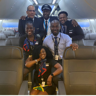 American Airlines makes History with an All-Jamaican Flight Crew
