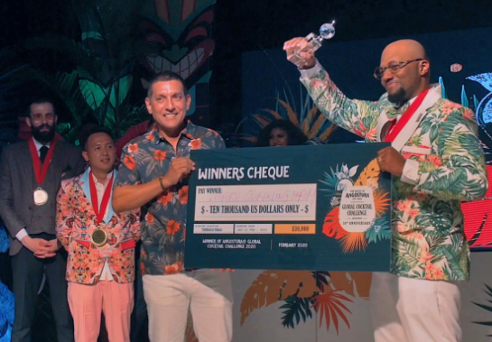 CHTA Congratulates Bahamian, Marv Cunningham On Angostura Global Cocktail Challenge Victory