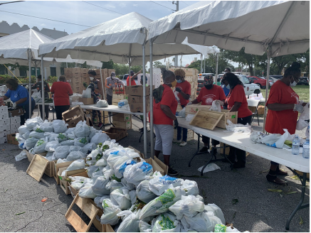 City of Opa-locka and Feeding South Florida Host Drive-Thru Food Distribution 