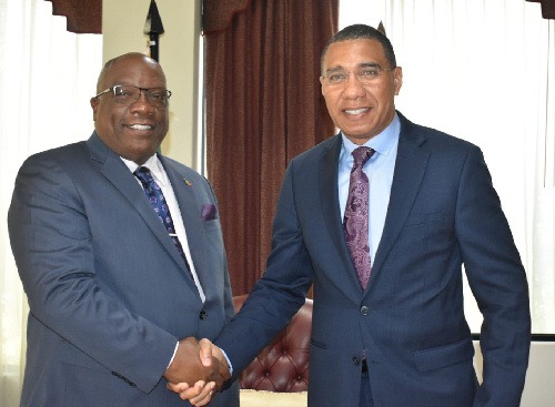 St Kitts-Nevis PM Harris Congratulates Andrew Holness on his Return as Prime Minister of Jamaica