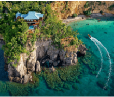 The award-winning Secret Bay in Dominica