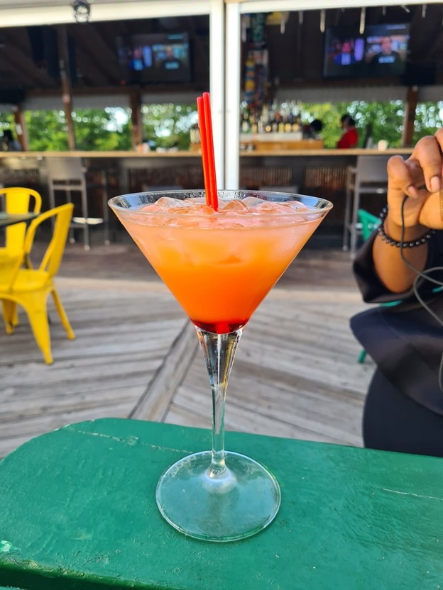 Vibes Beach Bar and Restaurant, St. Kitts Signature Cocktail