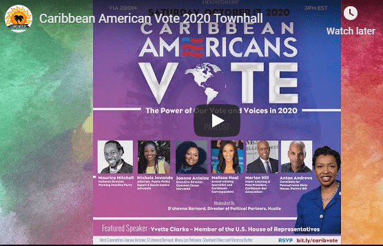 Caribbean American Vote 2020 Townhall