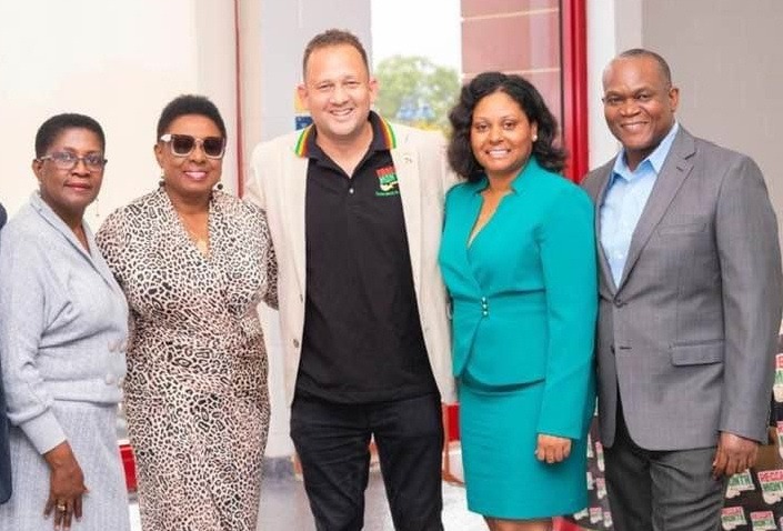 Mayor Rogers, Minister Olivia Grange, Consul General Oliver Mair, Lauderdale Lakes City Commissioner Denise Grant and JA Global Diaspora Representative for the Southern USA, Dr. Allan Cunningham, at a recent event.