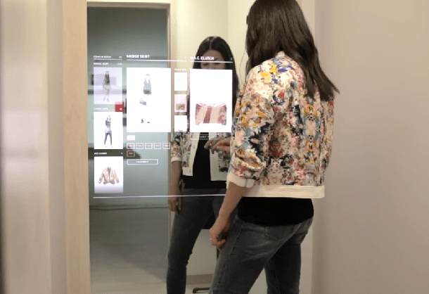 How Futuristic Technology Is Helping Retail Evolve - Interactive digital mirror
