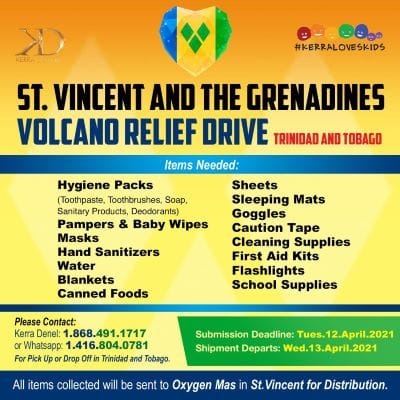 St Vincent Relief effort