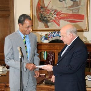 Tributes to former Jamaican Ambassador Johnson and OAS Jose' Miguel Insulza