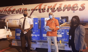 CARIBBEAN AIRLINES DELIVERS 100,000 DOSES OF SINOPHARM VACCINES