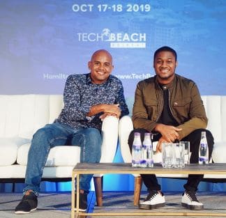 Tech Beach Co-Founders Kirk-Anthony Hamilton (left) and Kyle Maloney (right)