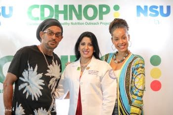 Causion, Dr. Farzanna Haffizulla, Kamila McDonald at the Caribbean Diaspora Healthy Nutrition Outreach Project 