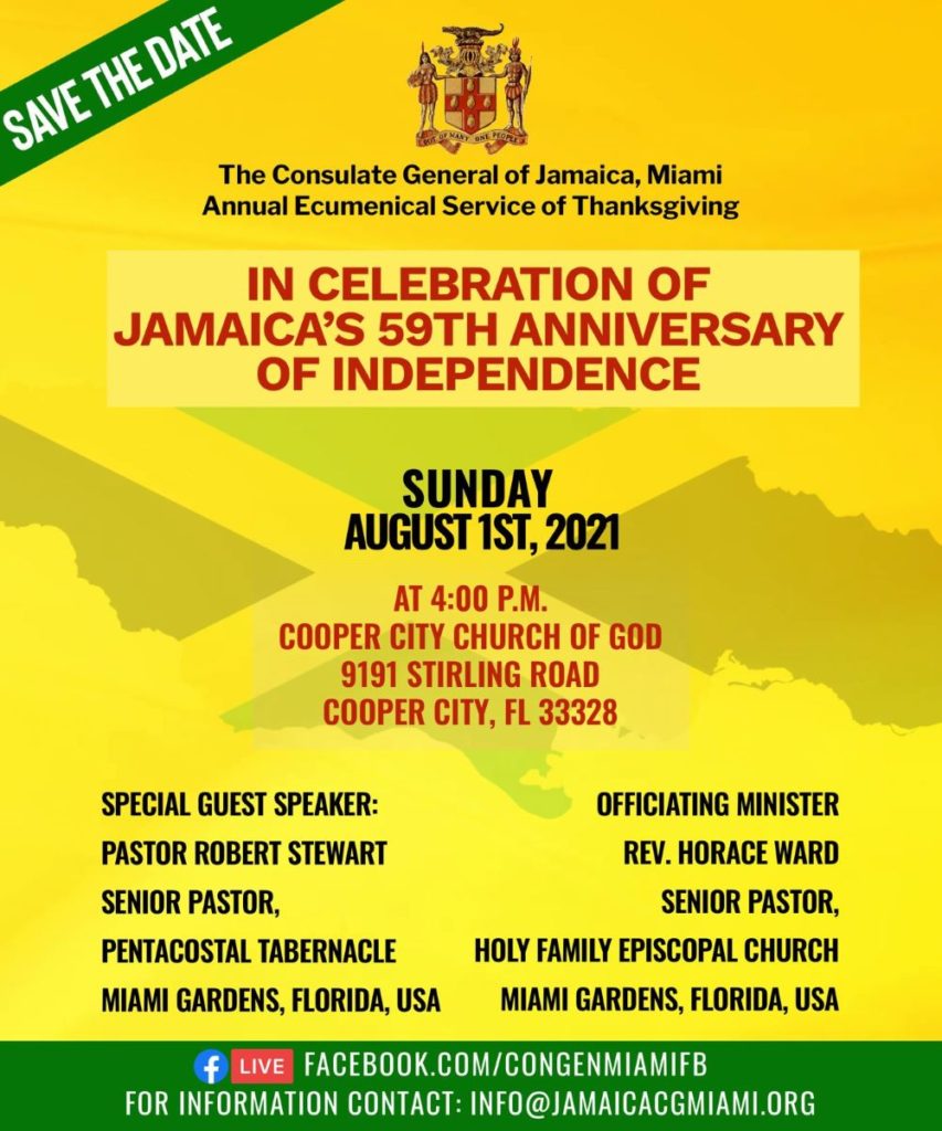 JAMAICA 59 – ECUMENICAL SERVICE OF THANKSGIVING 