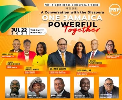 The People’s National Party of Jamaica to Host “A Conversation with The Diaspora”