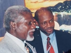 St. Clair Tobias, St. Kitts and Nevis Prime Minister Rt. Hon. Dr. Denzil L. Douglas