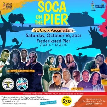 USVI Festivals Division to Stage “Soca on the Pier” in St. Croix