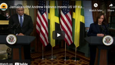 PM Andrew Holness and VP Kamala Harris