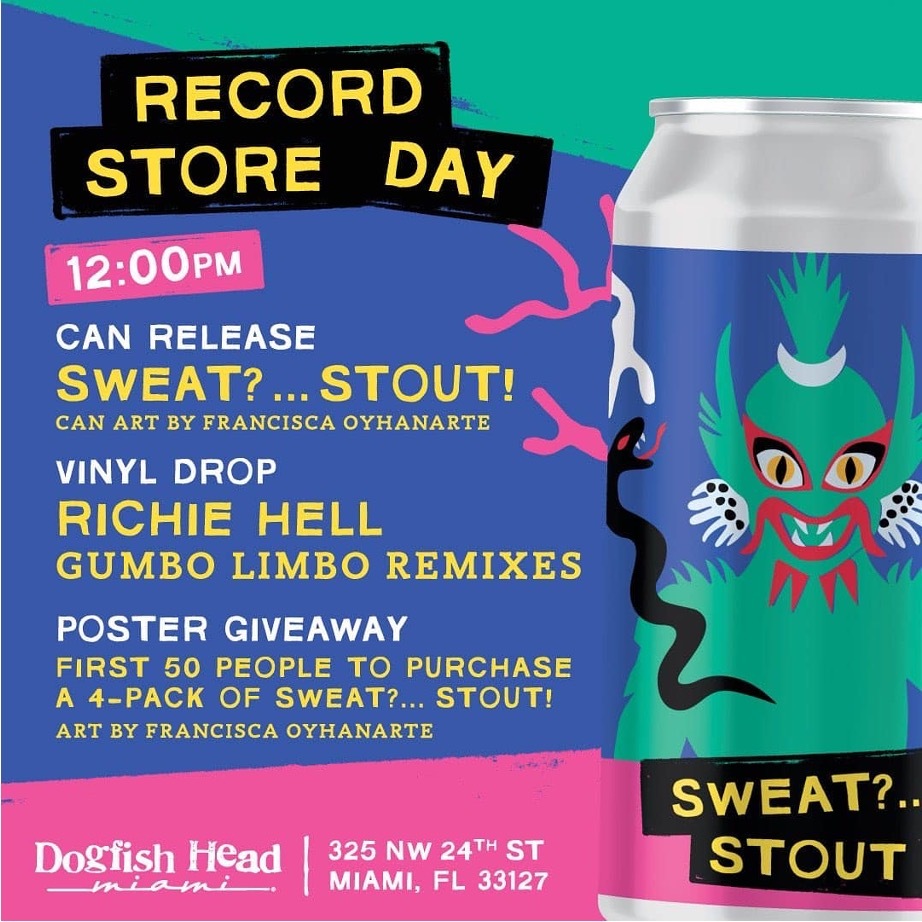 Dogfish Head Miami and Sweat Records Record Store Day