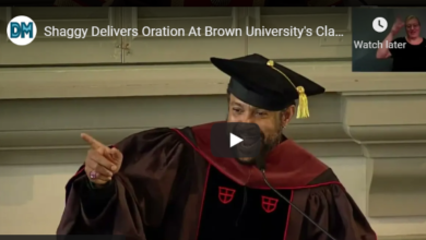 Shaggy Delivers Oration At Brown University
