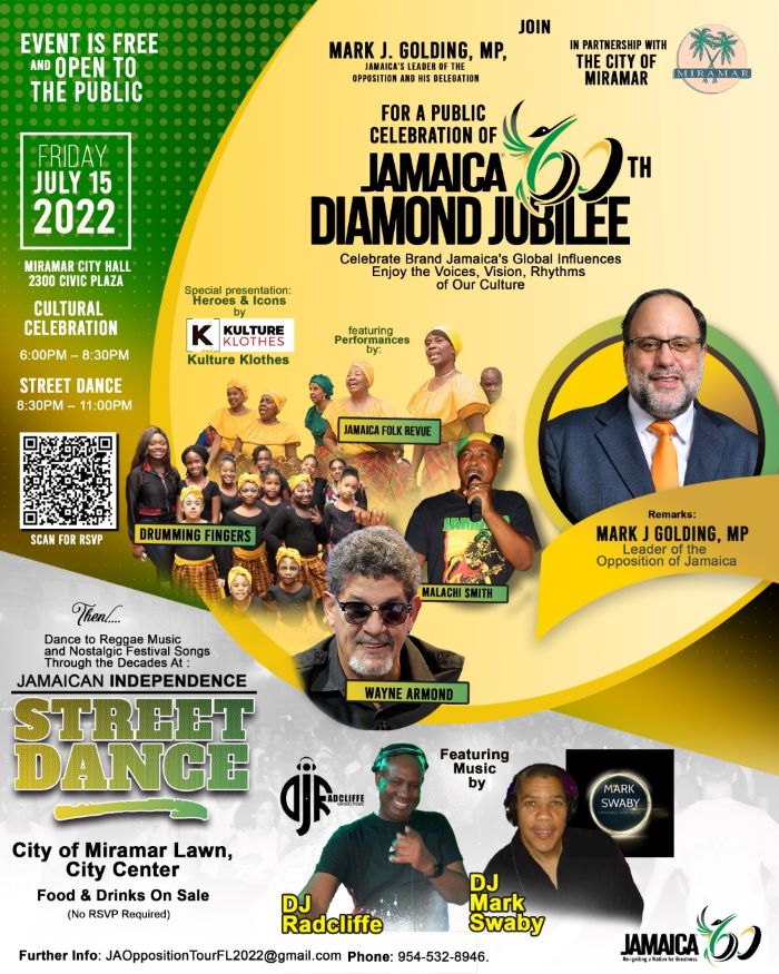 Jamaica 60th Diamond Jubilee Celebration - Miramar