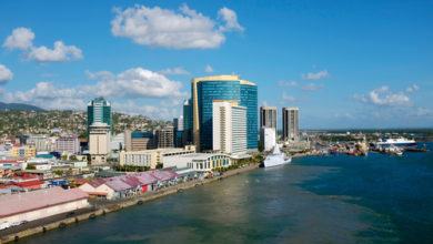 King's Wharf in Port of Spain at Trinidad