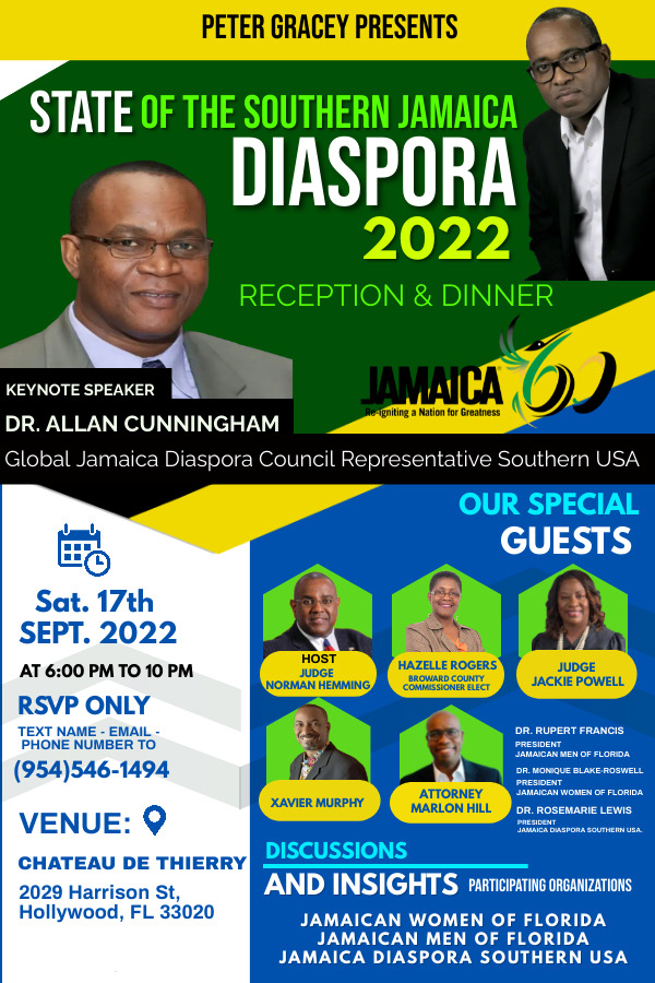 State of the Southern Jamaica Diaspora 2022 Reception & Dinner