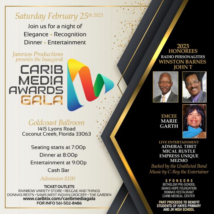 Carib Media Awards Gala