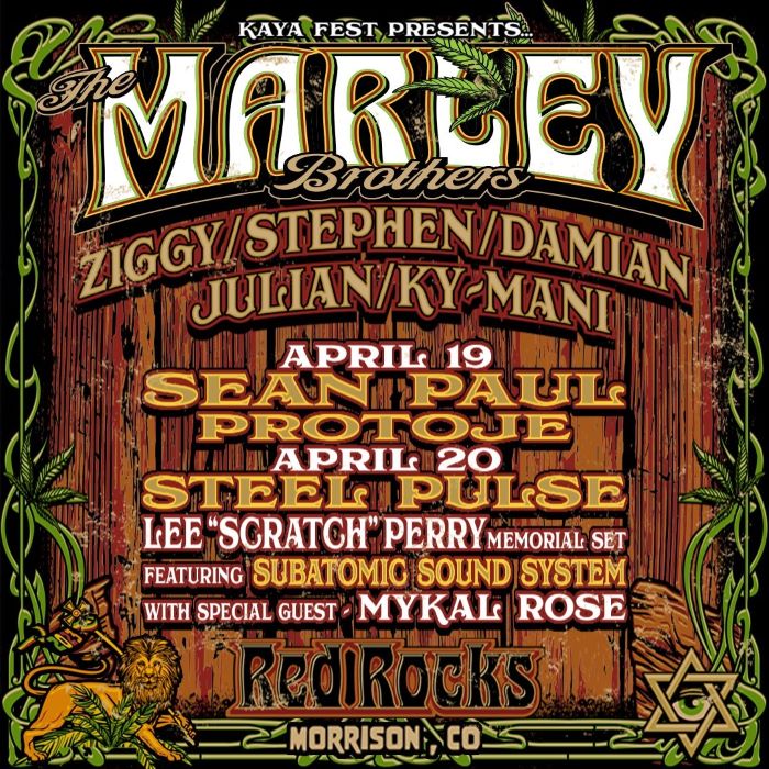 The Marley Brothers 4/20 Celebration at Red Rocks Amphitheatre
