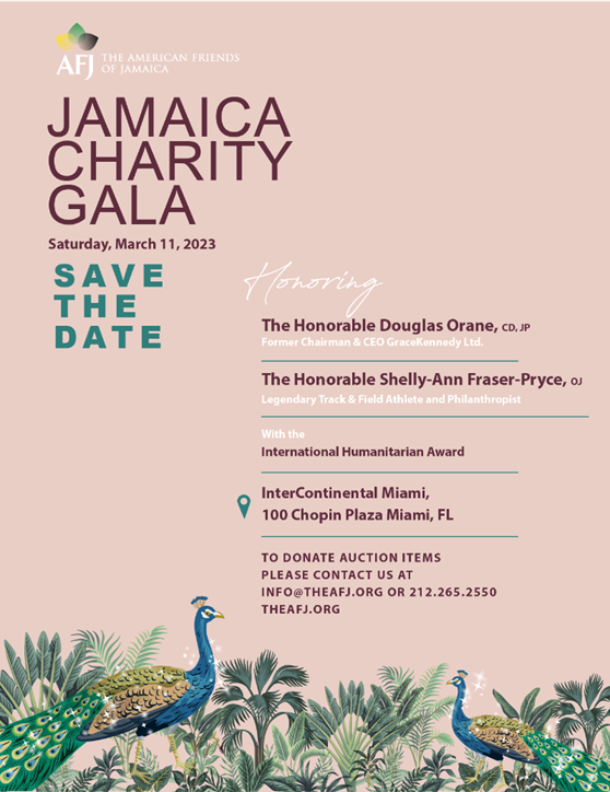 American Friends of Jamaica - Jamaica Charity Gala Miami 2023