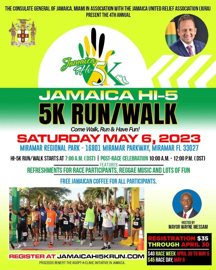 Jamaica Hi-5K Run & Walk 2023