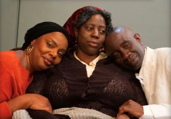 Mamma Decemba cast Dianne Dixon (left), Paula Galloway and Christopher Laing in Mamma Decemba.CREDIT- Doug Barron
