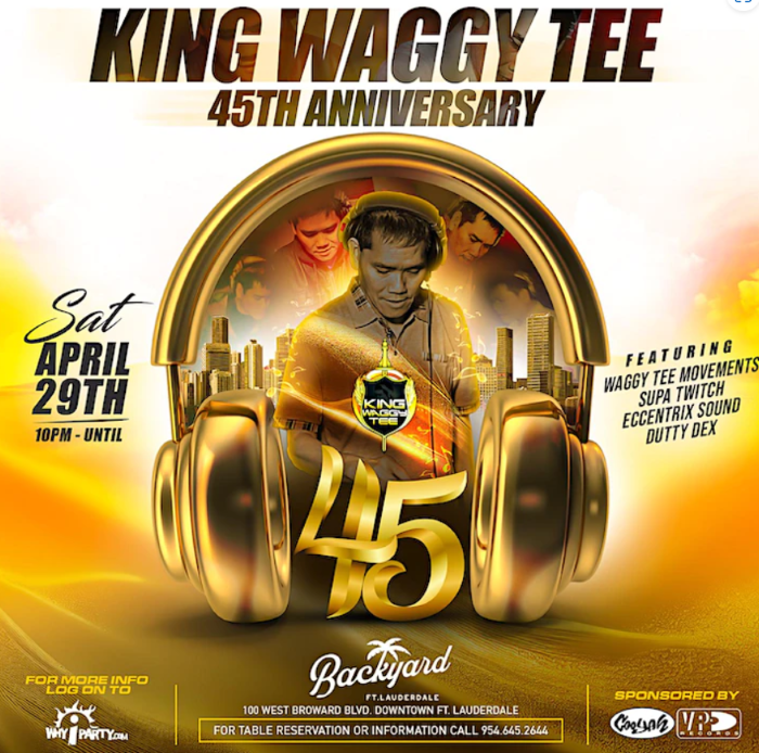 King Waggy Tee's 45th Anniversary