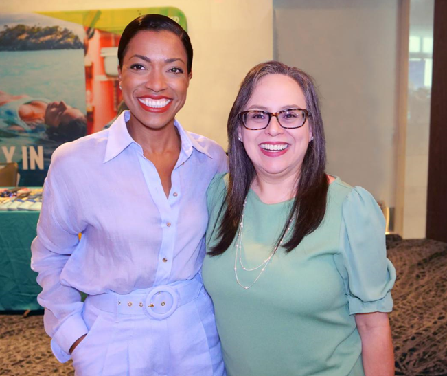 Caribbean Hotel & Resort Investment Summit (CHRIS) MiamiJanelle Hopkin and Director General Vanessa Ledesma 