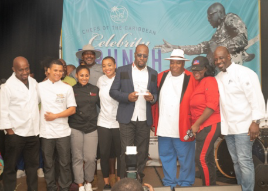 Wyclef Jean with the Chefs of the Caribbean