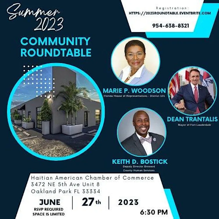 Haitian American Chamber of Commerce Summer 2023 Community Roundtable