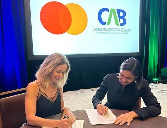 Mayra Vivacqua and Wendy Delmar - Mastercard and The Caribbean Association of Banks Inc Sign a Memorandum of Understanding
