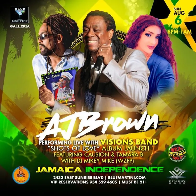 Jamaica Independence at Blue Martini with AJ Brown