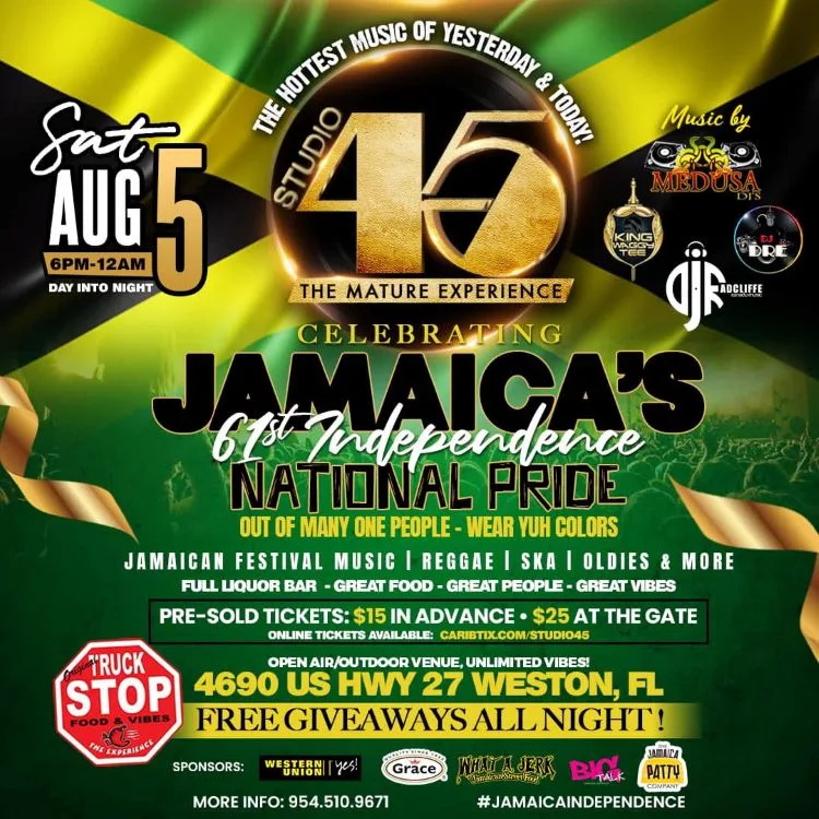 Studio 45 at the Truck Stop - Celebrating Jamaica's 61st Independence