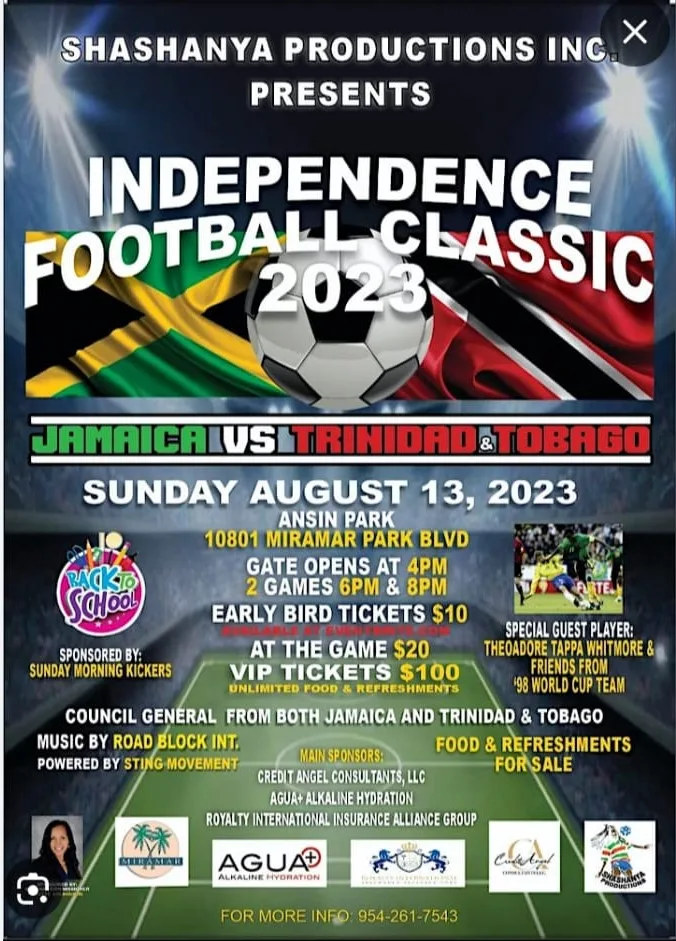Independence Football Classic 2023 Jamaica vs Trinidad & Tobago