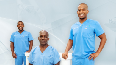 Black Dentists in South Florida - Dr. Roger Phanord and his twin sons, Drs. Kevin and Kyle Phanord
