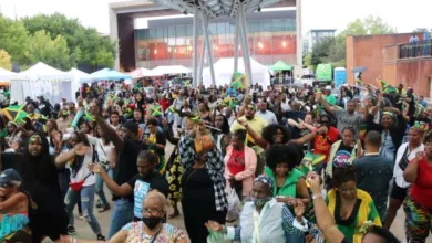 Jamaicans and Friends of Jamaica in a celebratory mood at Jamaica Fest in Washington, DC