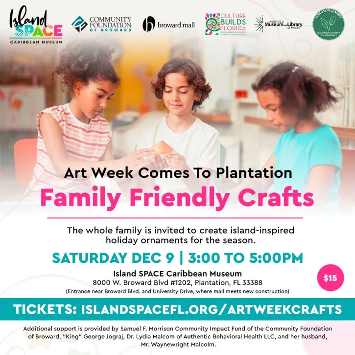 Art Week Comes To Plantation - Family Friendly Crafts