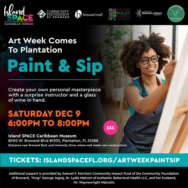 Art Week Comes to Plantation - Paint and Sip